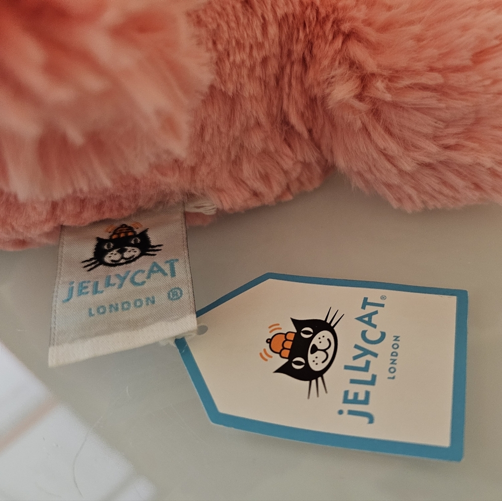 NWT Jellycat Bashful Flamingo Original - Medium 12" - Retired - Picture 5 of 6